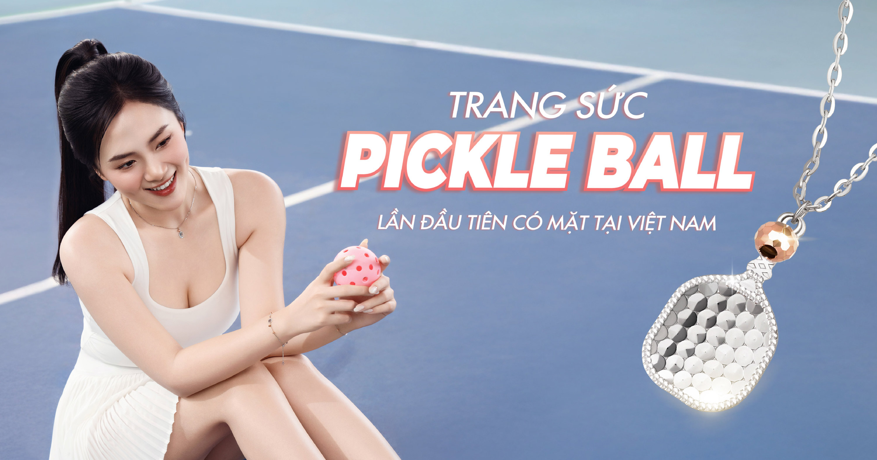 Lần đầu tiên có mặt tại Việt Nam - Huy Thanh Jewelry ra mắt bộ trang sức Pickleball độc quyền