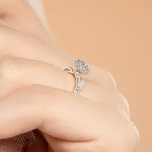 Nhẫn cầu hôn Vàng 14K đá CZ - NDINO294 - 02