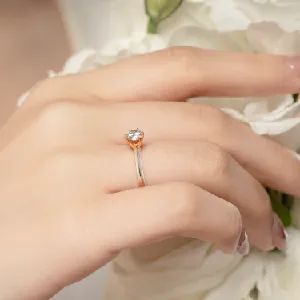 Nhẫn cầu hôn Vàng 14K đá Moissanite - NDINO252MO - 02