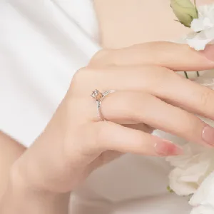 Nhẫn cầu hôn Vàng 14K đá Moissanite - NDINO304MO - 02